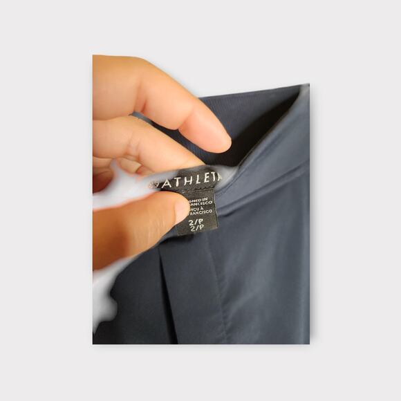 Athleta Womens Brooklyn Ankle Pants Size 2 XS Navy Blue Mid Rise Straight Leg - Picture 5 of 6